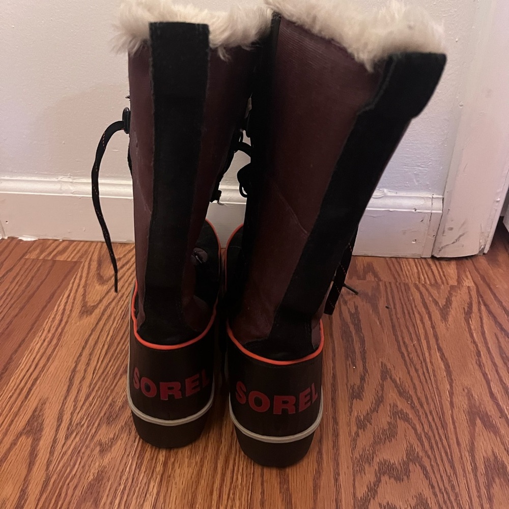 SOREL Women's Tivoli High II, Madder Brown, Lace, Waterproof Leather Boots - Picture 3 of 4